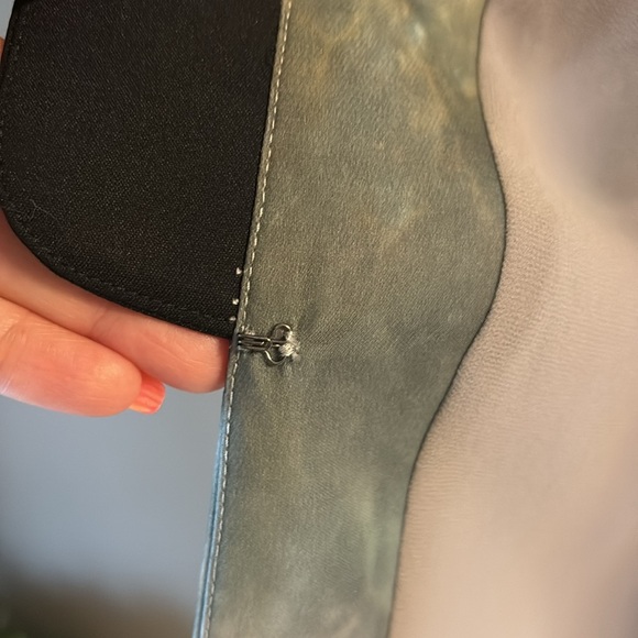 Elegant Multicolor Women's tuxedo like blazer Jacket hook and eye front close S - Picture 5 of 17